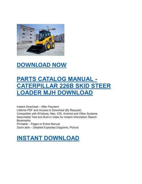 cat 226b skid steer parts manual|caterpillar 226b for sale.